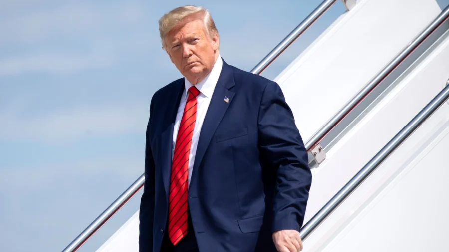 Trump Returns to Washington, Arriving at Joint Base Andrews After Kentucky Visit