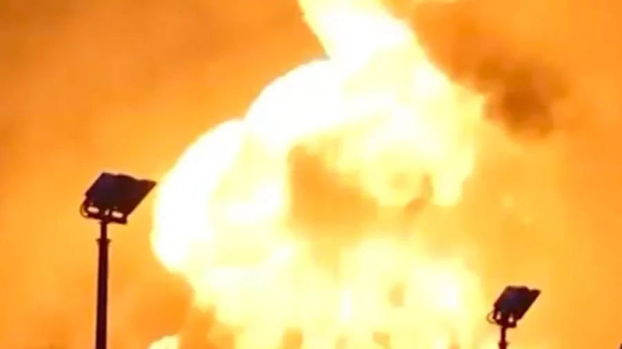 Fuel Depot Catches Fire After Iranian Airstrikes on Bahrain