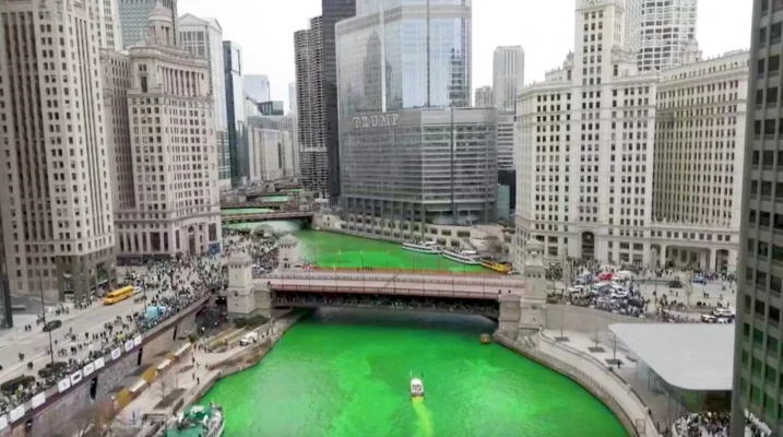 St. Patrick’s Day Tradition: Chicago Paints River Green | NTD