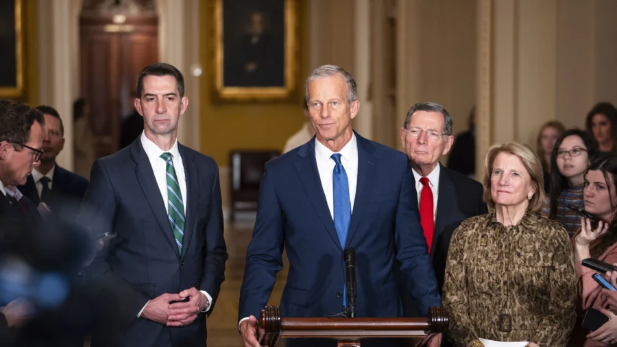 Senate GOP Leaders Speak to Press After Policy Meeting