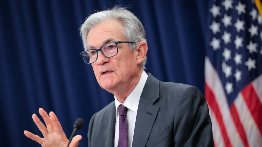 Fed Chair Powell Holds News Conference on Policy Decision