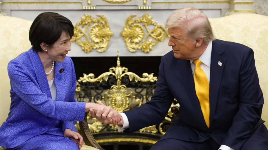 Trump Hosts Dinner for Japanese Prime Minister at the White House