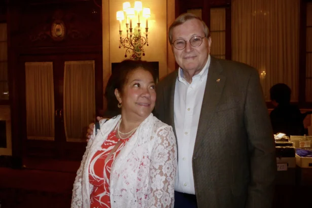 Rockel and Rick Ellis watched Shen Yun Performing Arts at the Benedum Center in Pittsburgh, Pa., on March 22, 2026. (Frank Liang/The Epoch Times)