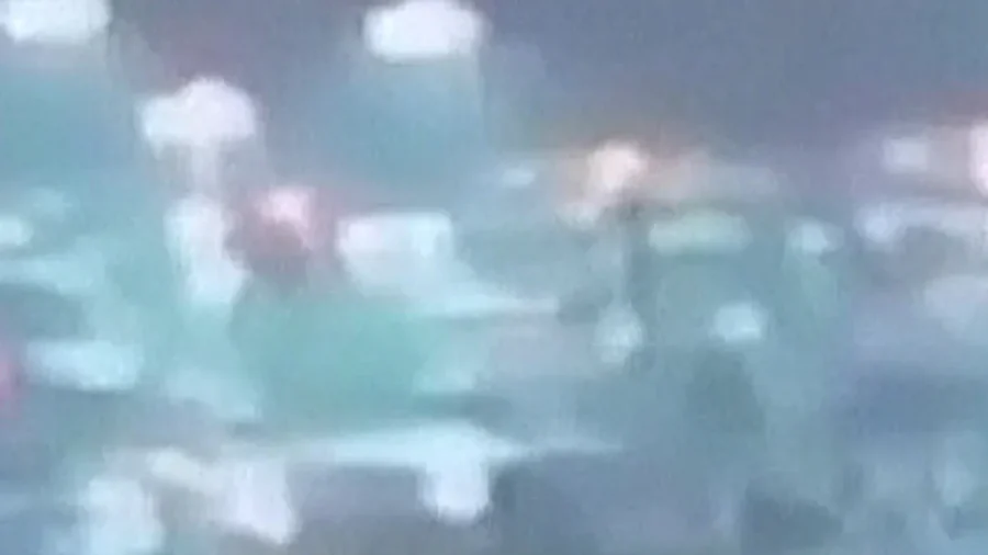 The Moment Plane Hits Fire Truck at LaGuardia Airport