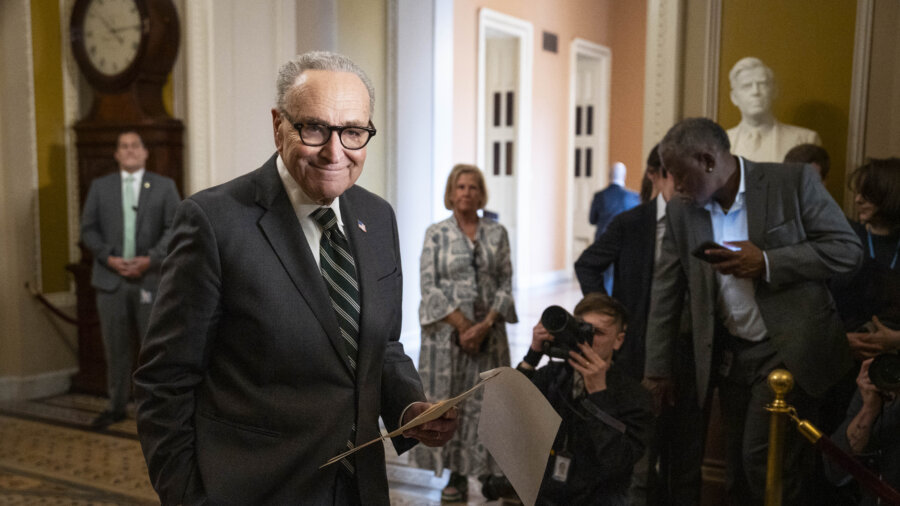 Senate Democrats Hold Press Event at Capitol