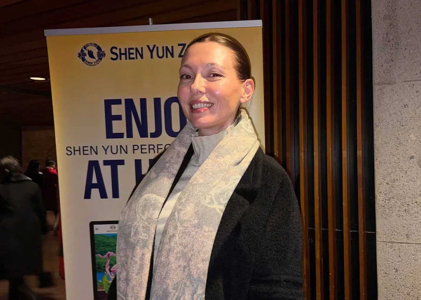 Drea Vujovic attended Shen Yun Performing Arts at the FirstOntario Concert Hall in Hamilton, Ont., on March 12, 2026. (Xinxin Teng/The Epoch Times)