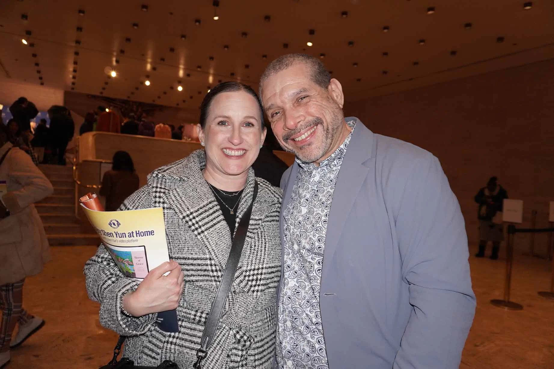 Kelly Stewart and Carlos Hernandez attend Shen Yun Performing Arts at New York's Lincoln Center on March 27, 2026. (Sally Sun/The Epoch Times)