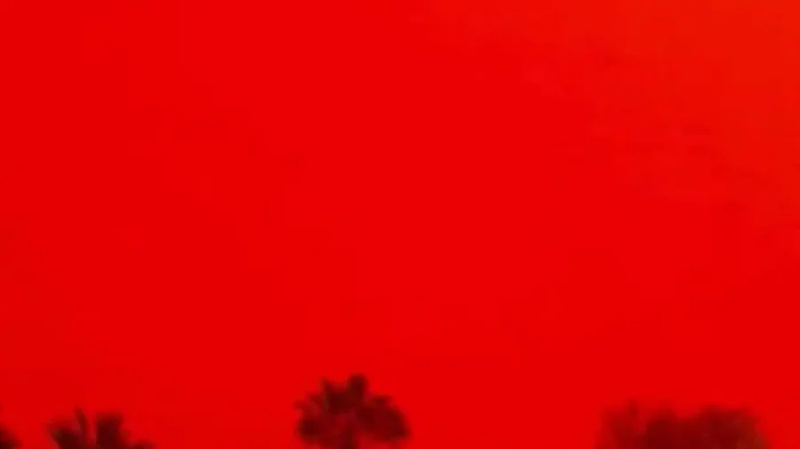 Australian Skies Turn Red Ahead of Tropical Cyclone