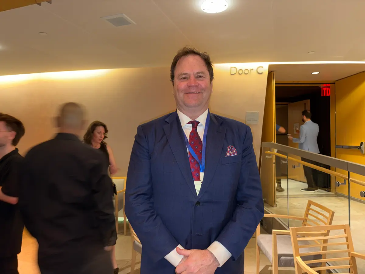 On the evening of March 28, 2026, Dean Baxendale, President of Optimum Publishing International and CEO of the China Democracy Fund, attended the second performance of Shen Yun at Toronto’s Four Seasons Centre for the Performing Arts. (Dongyu Teng/The Epoch Times)