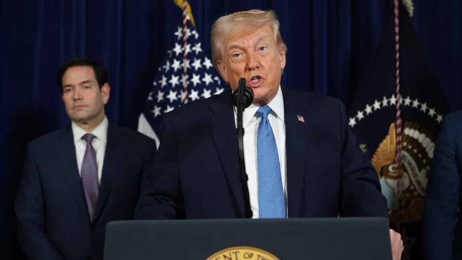 Trump, Military Officials Hold News Conference