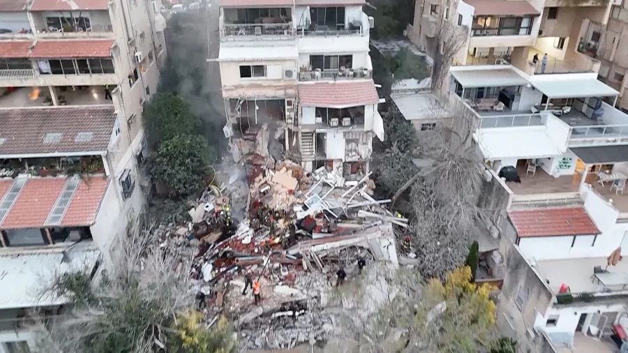 Destruction in Israel's Haifa After Iranian Missile Strike