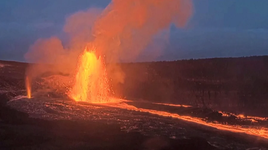 Lava Fountains Shoot Skyward as Hawaii’s Kilauea Erupts