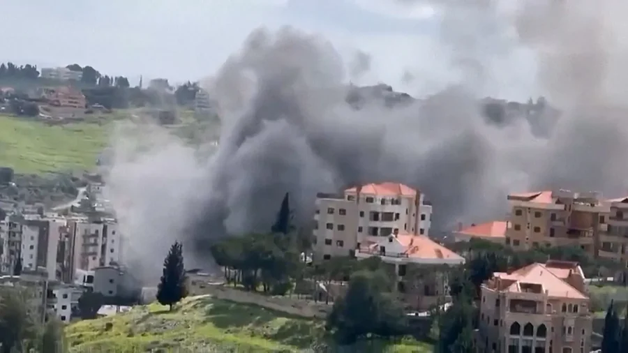 Video: Israeli Airstrikes Hit Nabatieh, Southern Lebanon