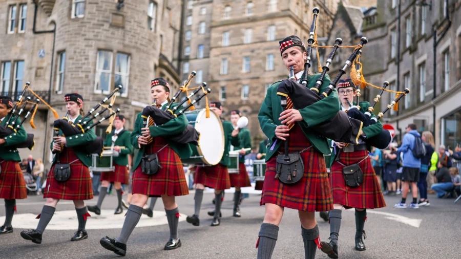 NYC Tartan Day Parade Marches Up Sixth Avenue