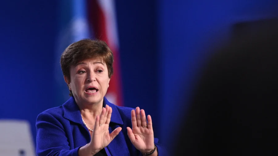 IMF Managing Director Kristalina Georgieva Holds a Press Briefing