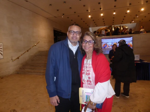 Javier Senquiz and Bibi Rubio attended Shen Yun at the Lincoln Center David H. Koch Theater on April 12, 2026. (Frank Liang/Epoch Times Staff)