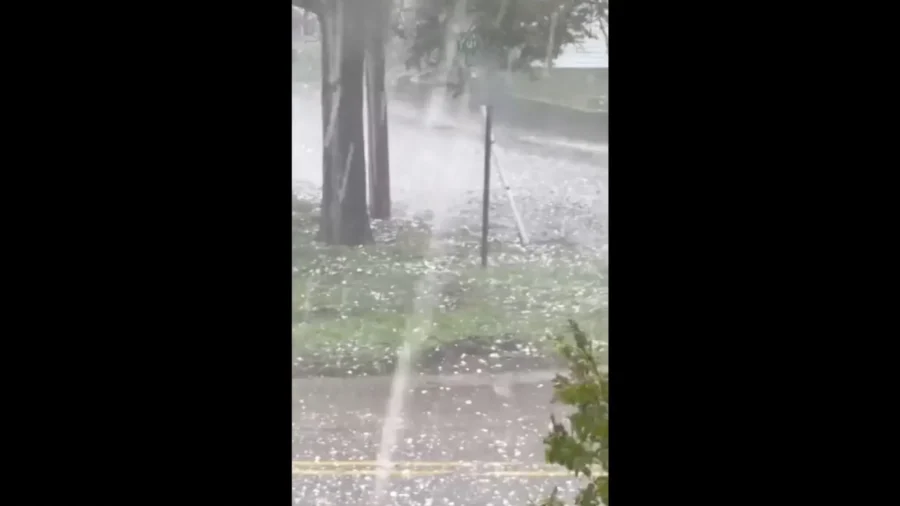 Golf Ball-Sized Hail Hits the Midwest