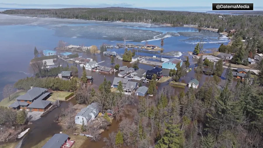 Flooding Hits Michigan as Water Levels Rise Near Black Lake