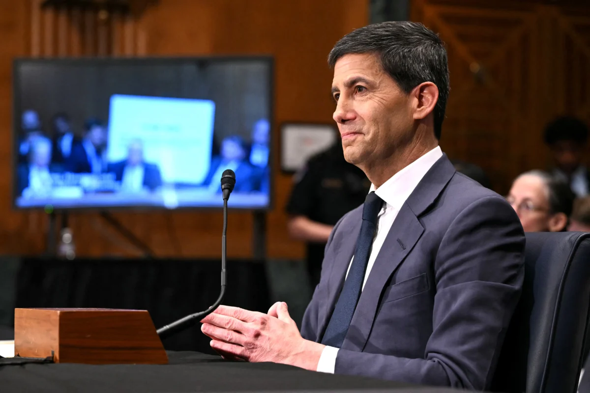 Kevin Warsh, nominee for Federal Reserve chair, testifies during a Senate Banking Committee hearing on his nomination on Capitol Hill in Washington on April 21, 2026. (Mandel Ngan/AFP via Getty Images)