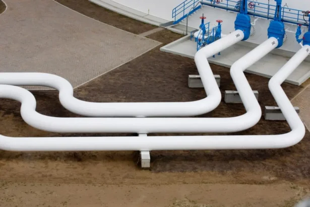 A view shows pipelines at an oil pumping station of the Druzhba pipeline, in Adamowo, Poland, on June 14, 2011. (Jedrzej Wojnar/Agencja Wyborcza.pl via Reuters)