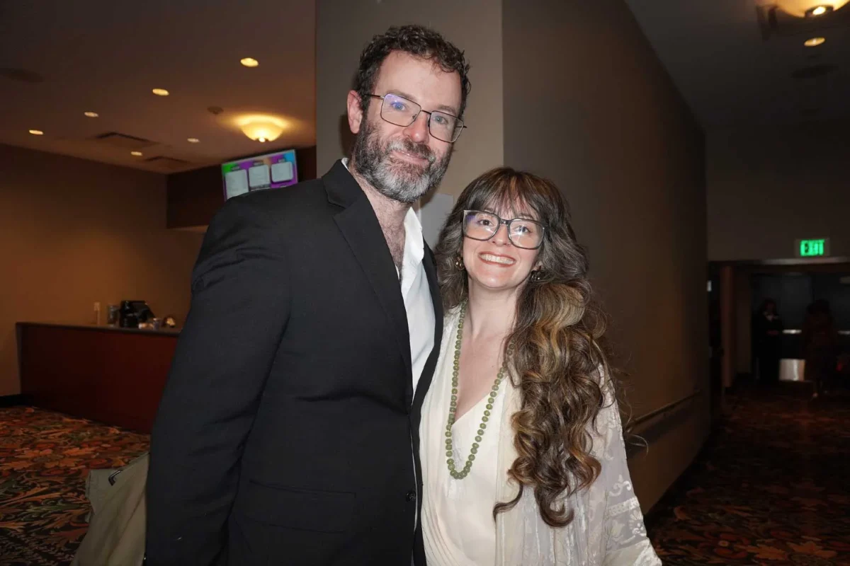 Samantha Chaffee and her date attended Shen Yun Performing Arts at the Hippodrome Theatre, in Baltimore, on Sunday, April 19, 2026. (Sherry Dong/The Epoch Times)