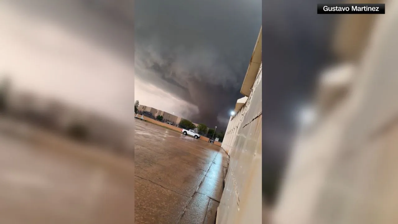 Video Footage Shows Powerful Tornado Near Vance Air Force Base | NTD