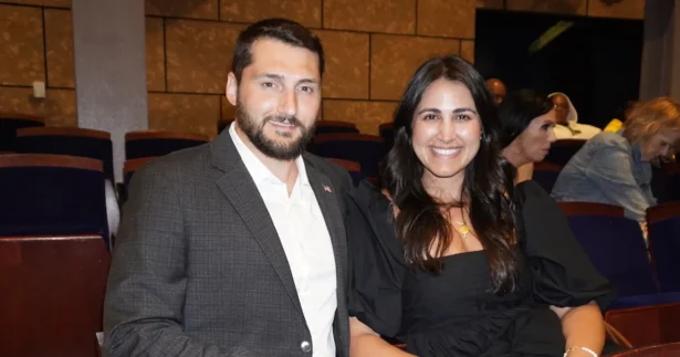 Austin Ekonomou, with a guest, attended the Shen Yun Performing Arts performance at Dr. Phillips Center for the Performing Arts on April 27, 2026. (Nancy Ma/The Epoch Times)