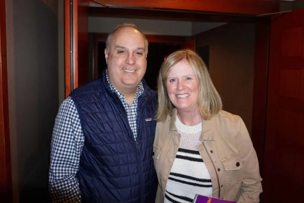 Julie and Michael Morgante watched Shen Yun Performing Arts at the New Jersey Performing Arts Center on May 2, 2026. (Weiyong Zhu/The Epoch Times)
