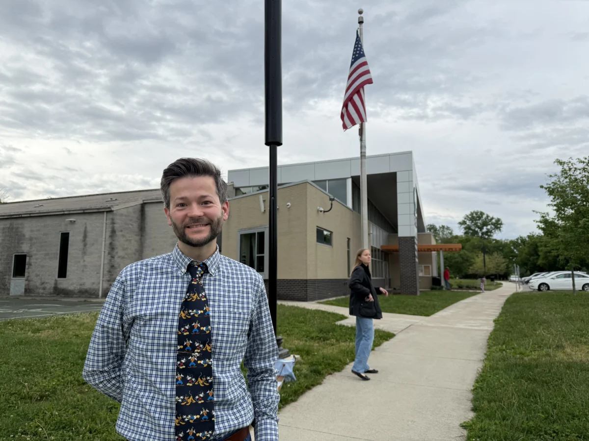Voter Jesse Caton said he voted for Ohio Democratic gubernatorial candidate Dr. Amy Acton at Driving Park Community Center in Columbus on May 5, 2026. (Janice Hisle/The Epoch Times)