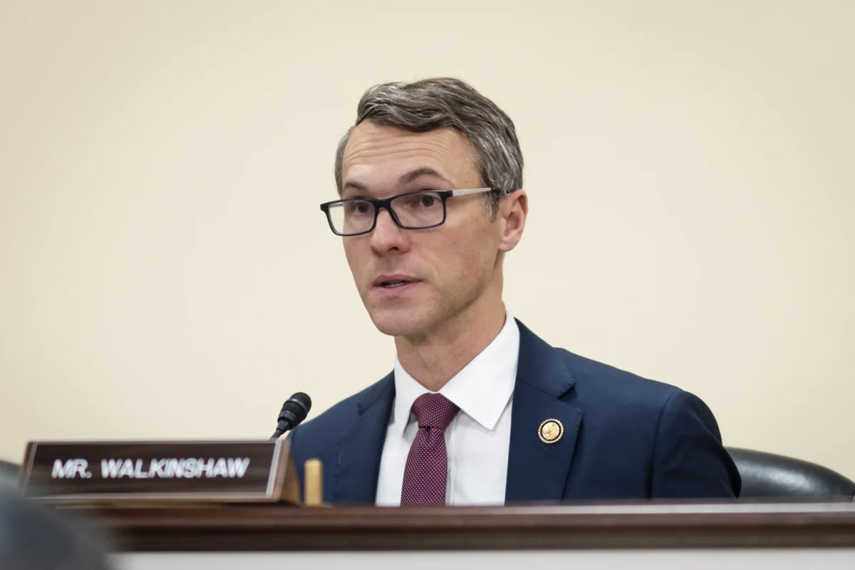 Rep. James Walkinshaw (D-Va.) speaks during a hearing on Capitol Hill in Washington on May 14, 2026. (Madalina Kilroy/The Epoch Times)