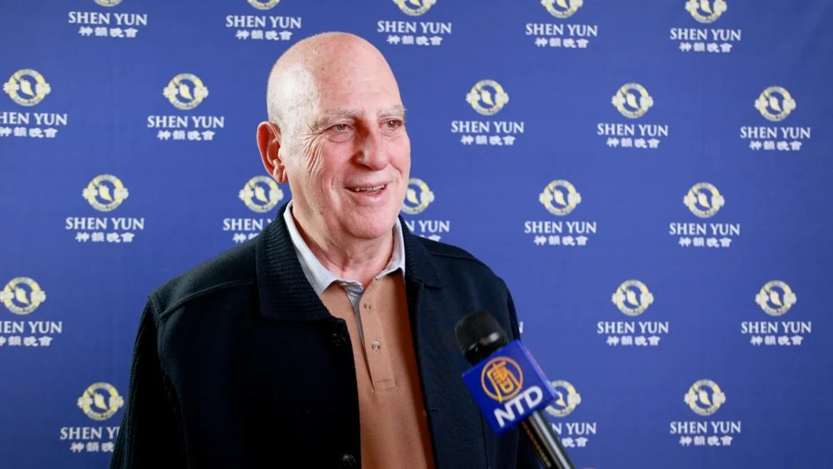 Retired veterinarian Heriberto Vidal Rey enjoyed Shen Yun New York Company’s performance at the Riojaforum Theatre in Logroño, Spain, on the evening of March 13, 2026. (NTD)