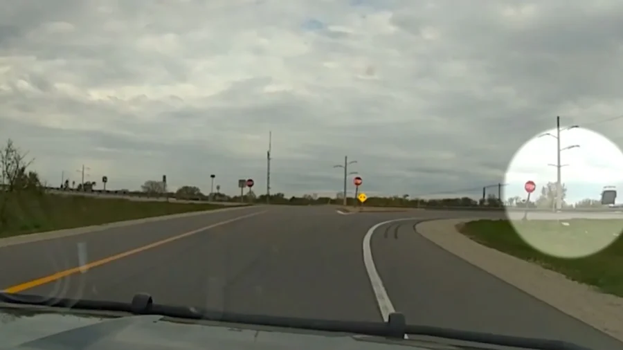 Fleeing Car Goes Airborne During Wisconsin Police Chase