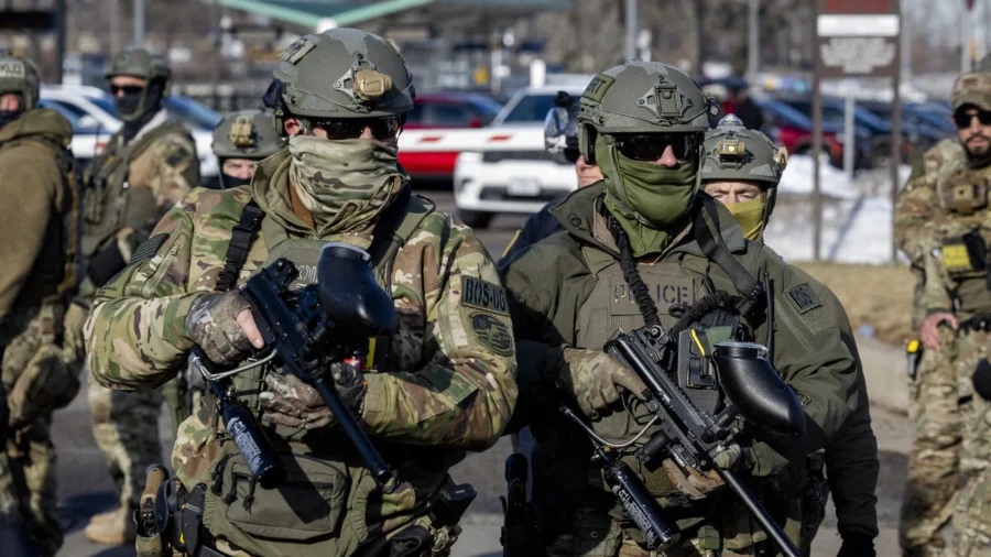 DOJ Sues Connecticut Over State’s Mask Ban on Federal Officers