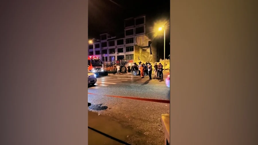 Eyewitness Video Shows Collapsed Building in China After Magnitude 5.2 Earthquake