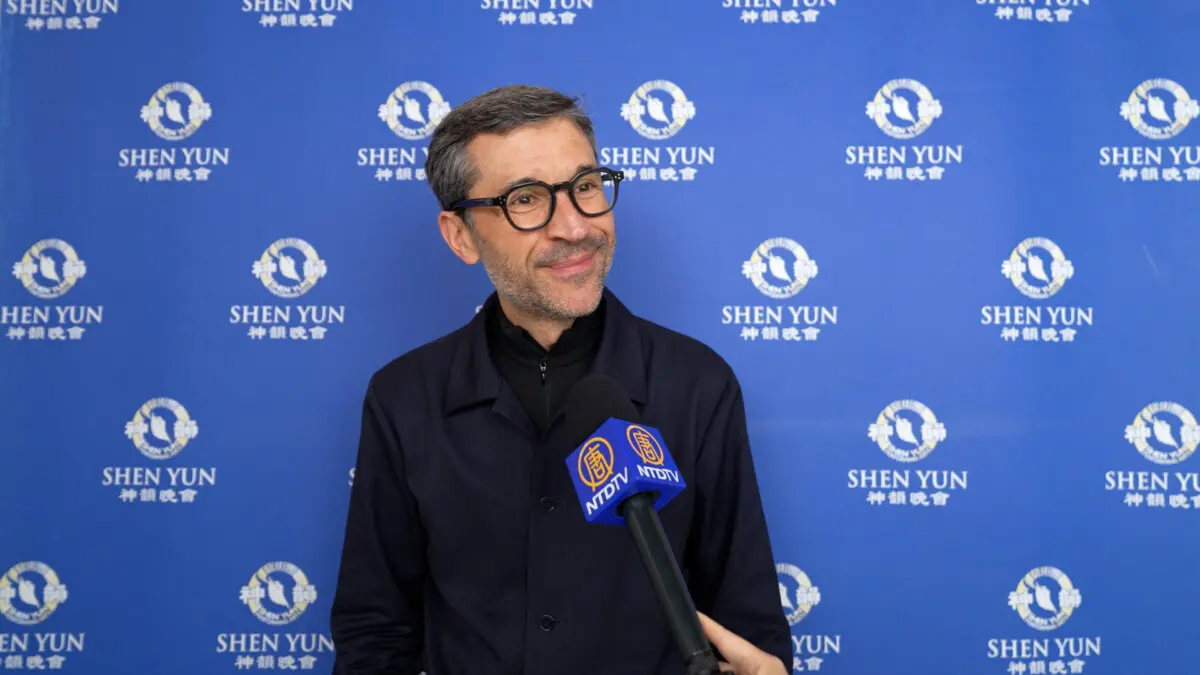 Guillaume Hourdeaux attends Shen Yun at the Palais des Congrès in Paris on May 8, 2026. (NTD)