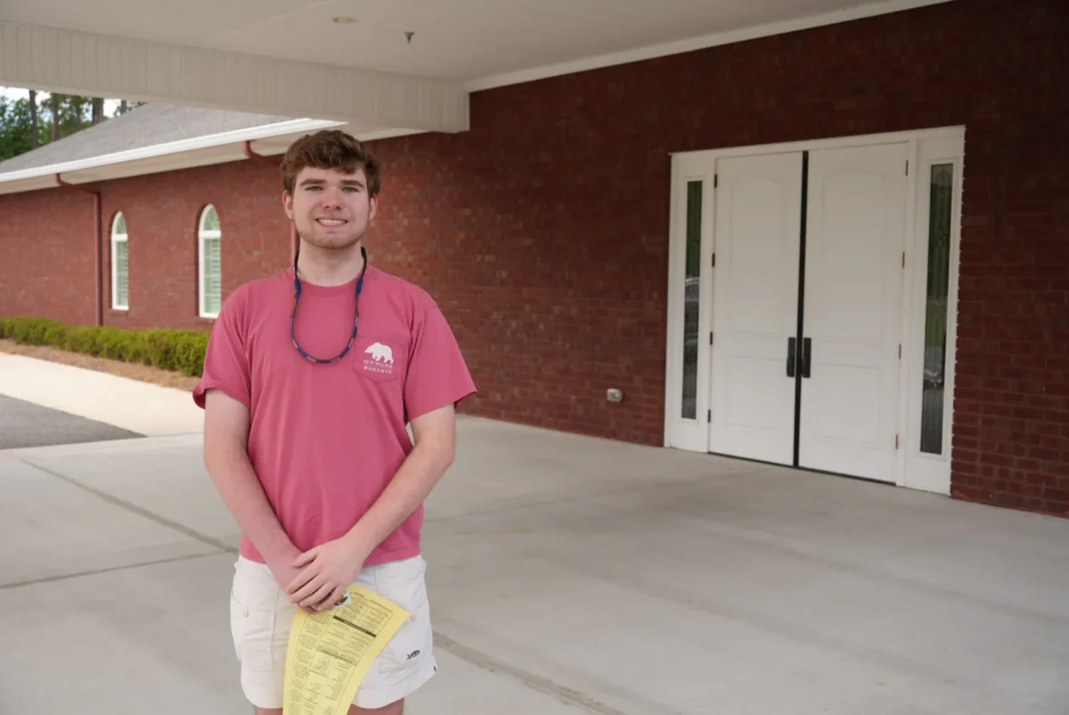 Robert Morrell explained his strong sense of civic duty to participate in Georgia's primary elections. He personally met a GOP gubernatorial candidate for governor, who he cast his ballot for in Brunswick, Georgia, on May 19, 2026. (Troy Myers/Epoch Times)