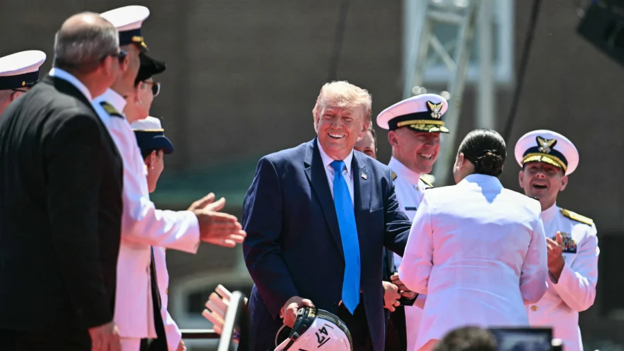 Trump Delivers Commencement Address at Coast Guard Academy