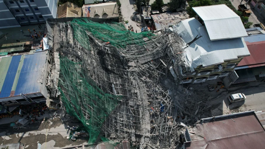 Over 30 Trapped After 9-Story Construction Building Collapses in Philippines; Rescue Underway