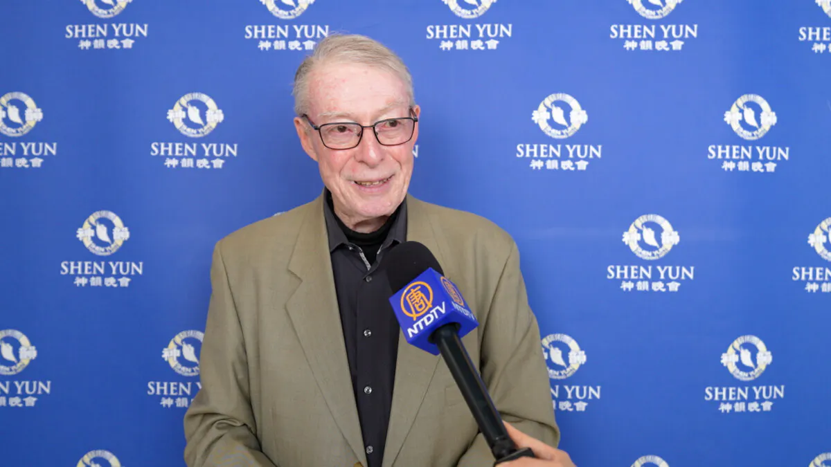 Michel Blachon saw Shen Yun for a second time at the Palais des Congrès in Paris on May 9, 2026. (NTD)
