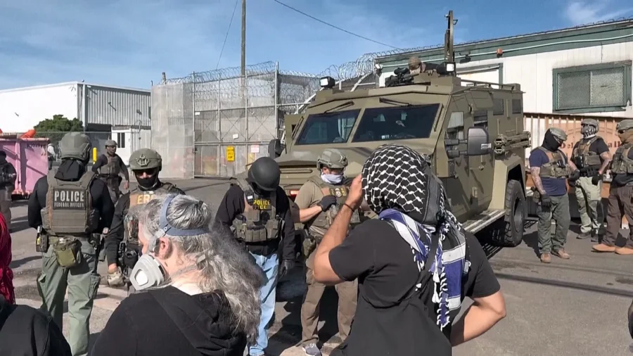 Protesters Gather Outside of Delaney Hall Detention Facility in New Jersey