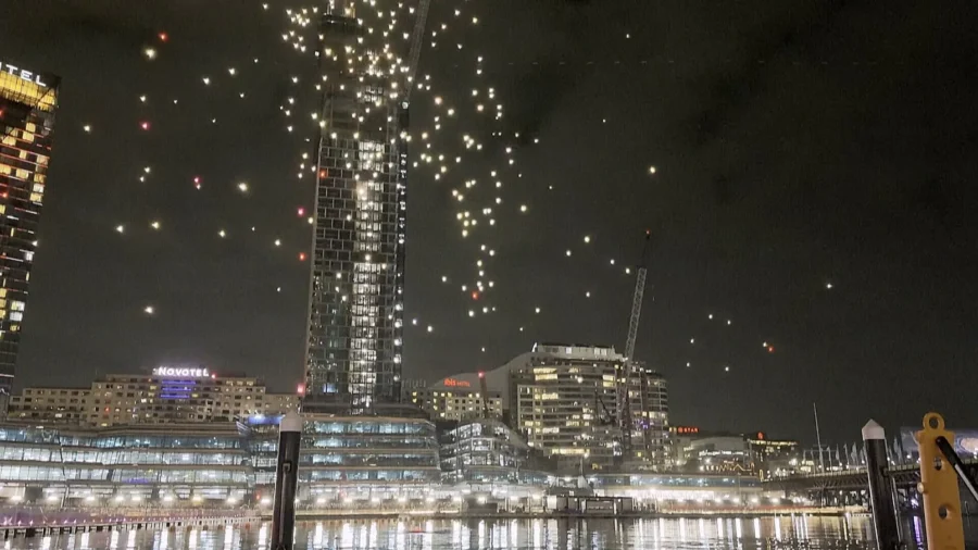 Dozens of Drones Fall Out of Sync During Aerial Display at Sydney Festival