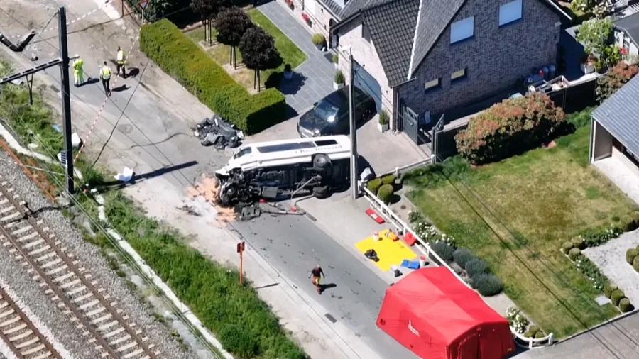 4 Killed After Train Collides With School Minivan in Belgium