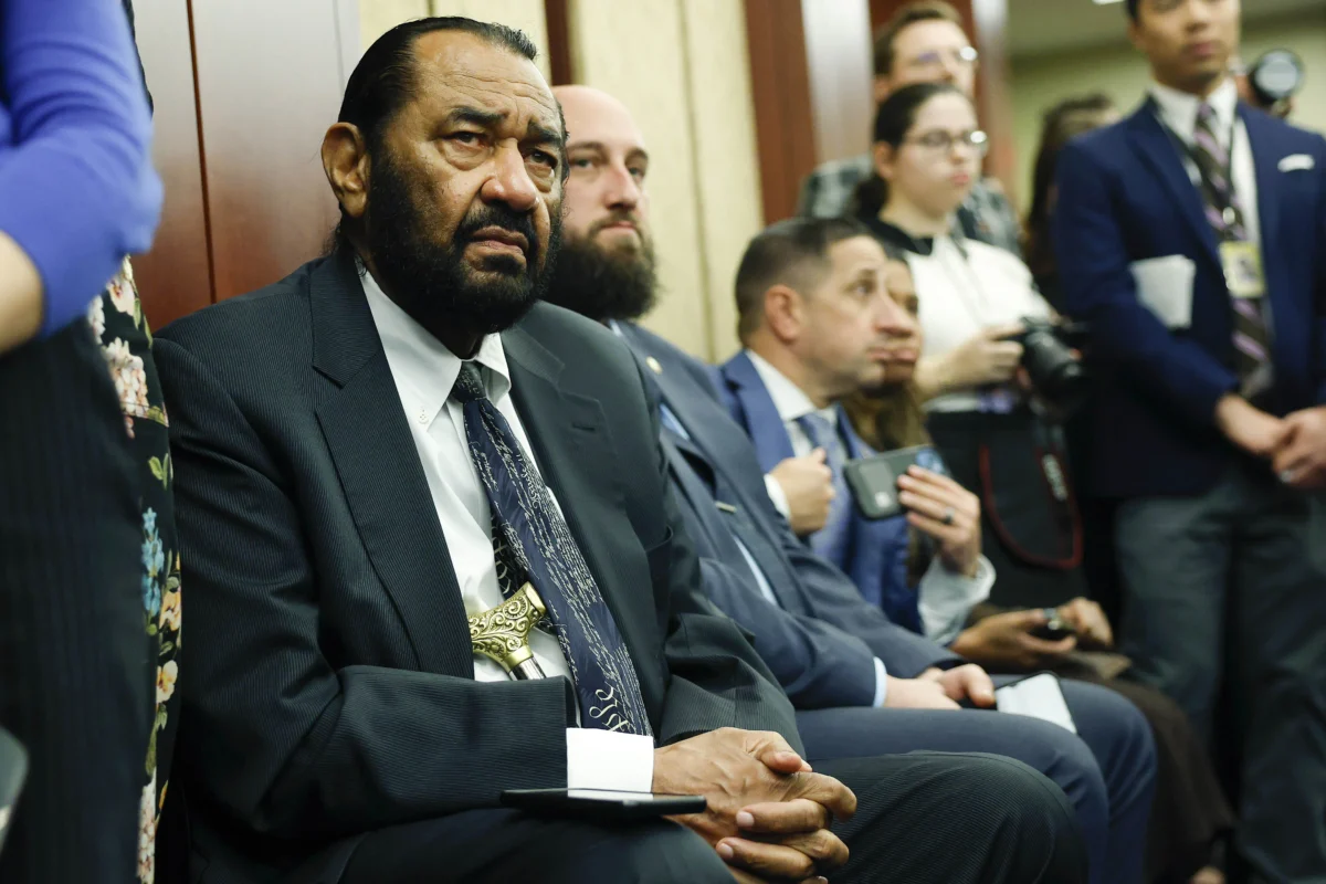 Rep. Al Green (D-Texas) attends a press conference at the U.S. Capitol in Washington on March 5, 2025. (Kevin Dietsch/Getty Images)