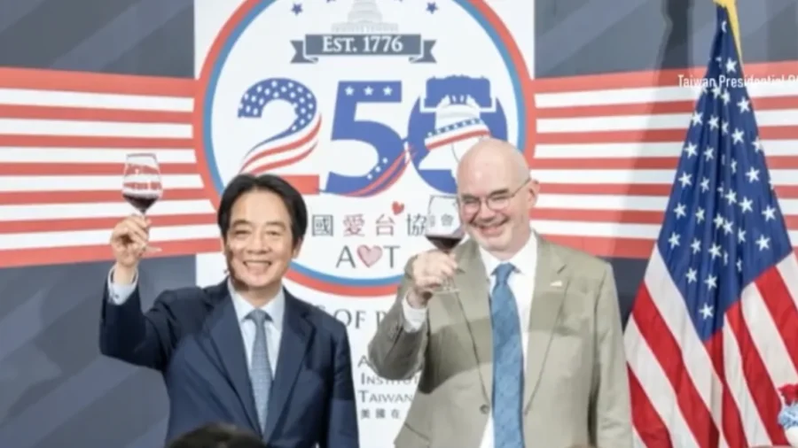 Taiwan Leader Gifts Trump a Special Book at AIT Gala