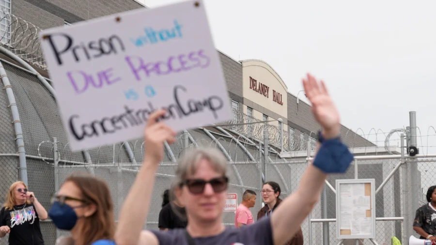 New Jersey Governor Holds Press Conference on Public Safety Outside ICE Detention Center