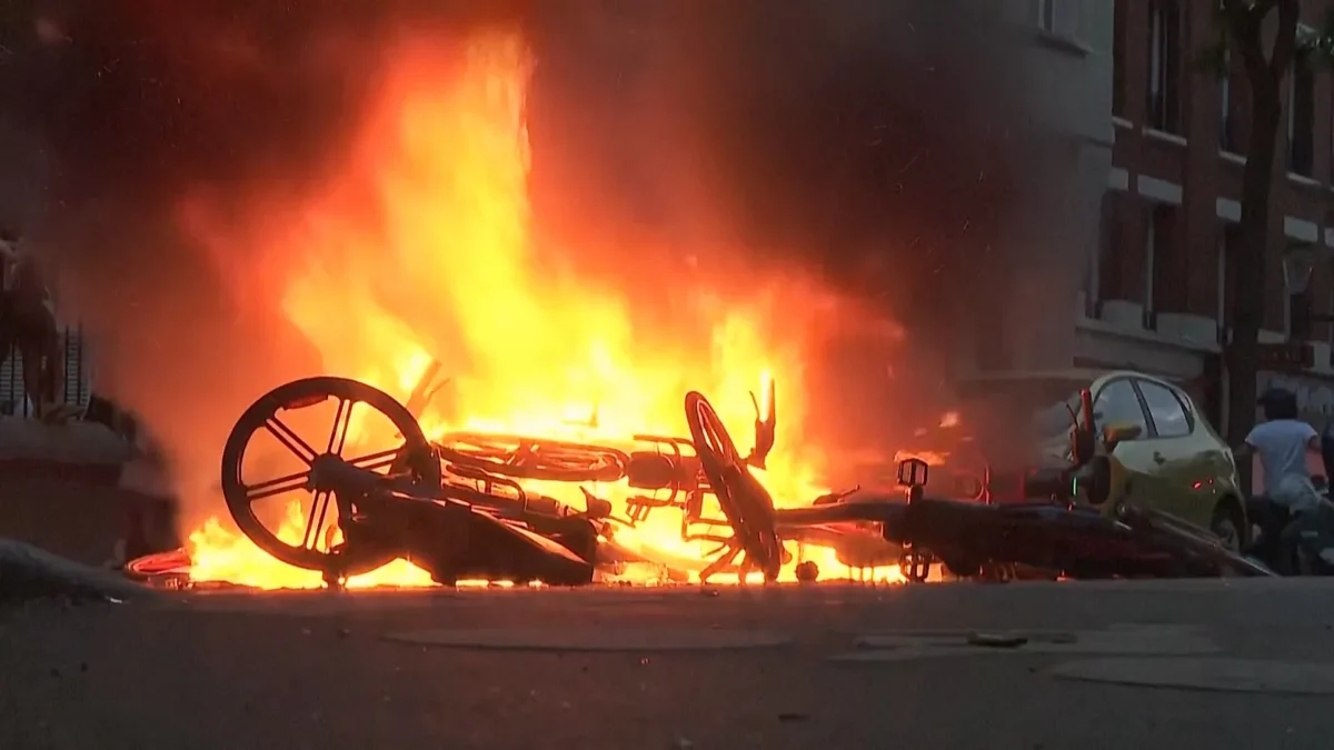 Rowdy Fans Set Fires in Paris After PSG Champions League Victory