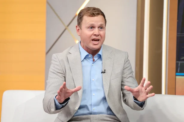 Los Angeles mayoral candidate Spencer Pratt visits 'Fox & Friends' at Fox News Channel Studios in New York City on May 28, 2026. (Dimitrios Kambouris/Getty Images)