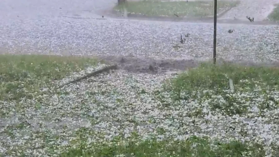 Hailstorm in Denver Caught on Camera