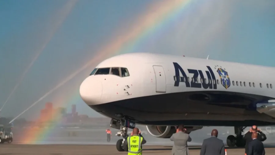 Brazil Team Greeted by Rainbow Upon Landing in US for World Cup