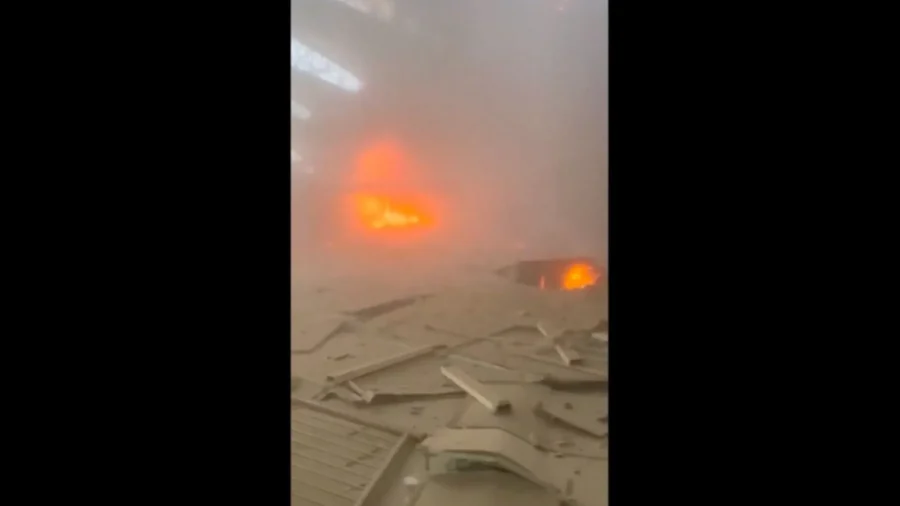 Fire and Damage in Kuwait Airport After Iranian Attack